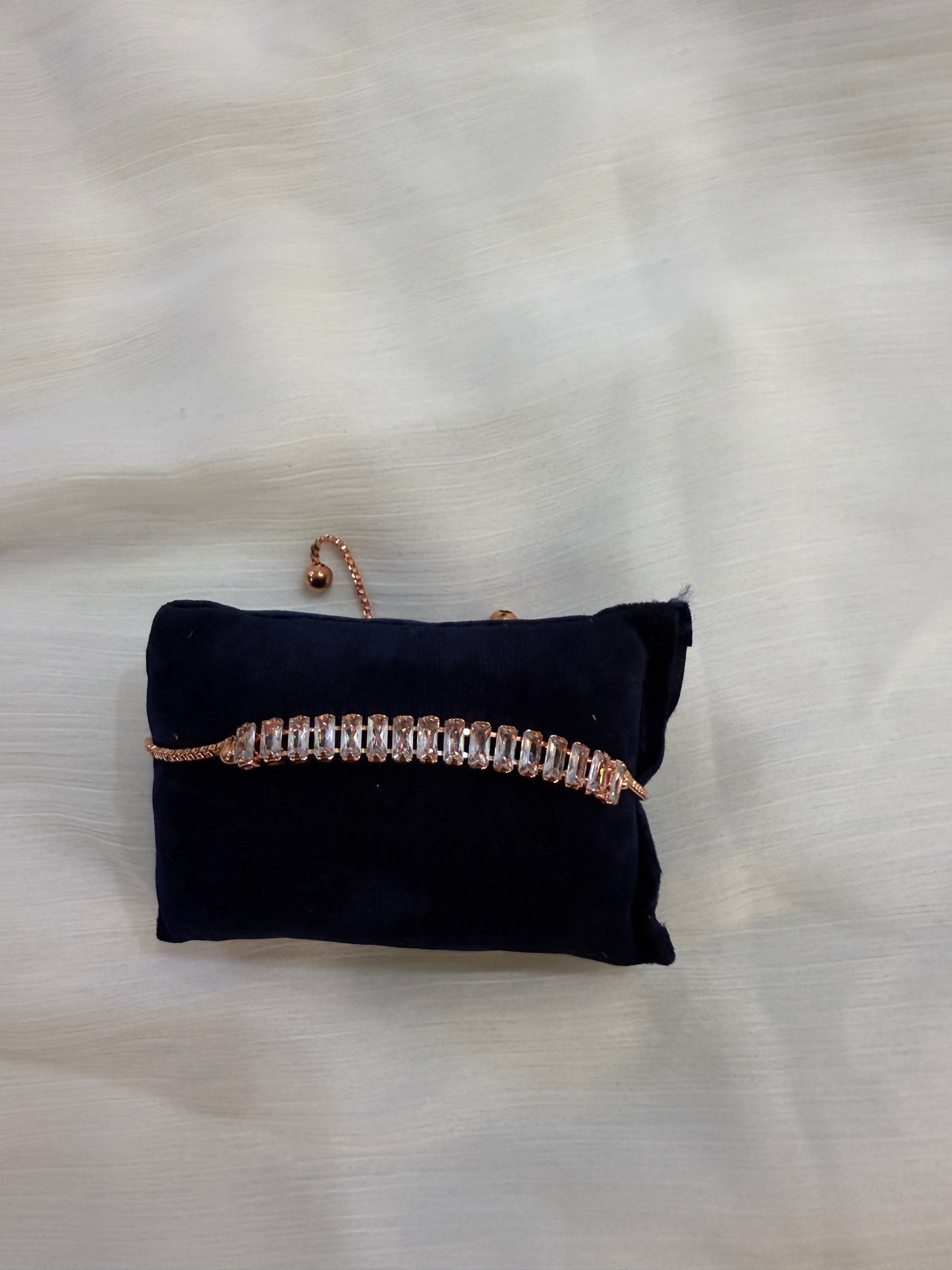 Zircon Rose Gold-Plated Breacelet