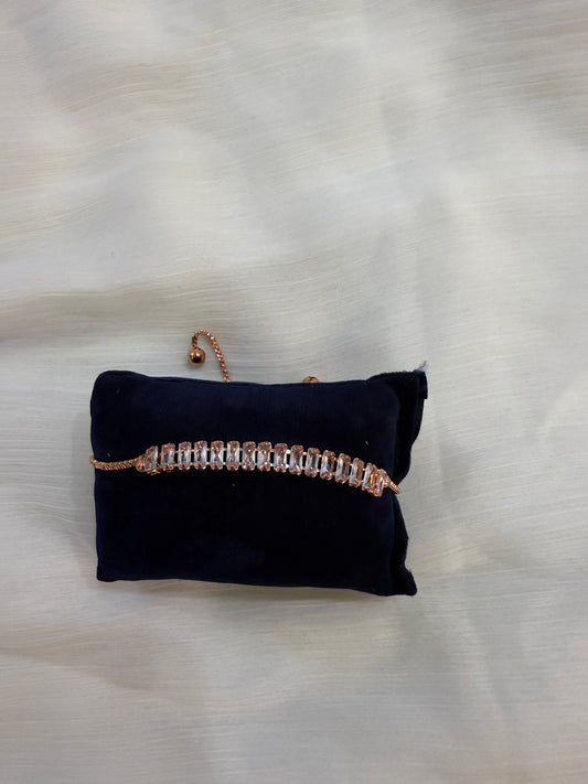 Zircon Rose Gold-Plated Breacelet