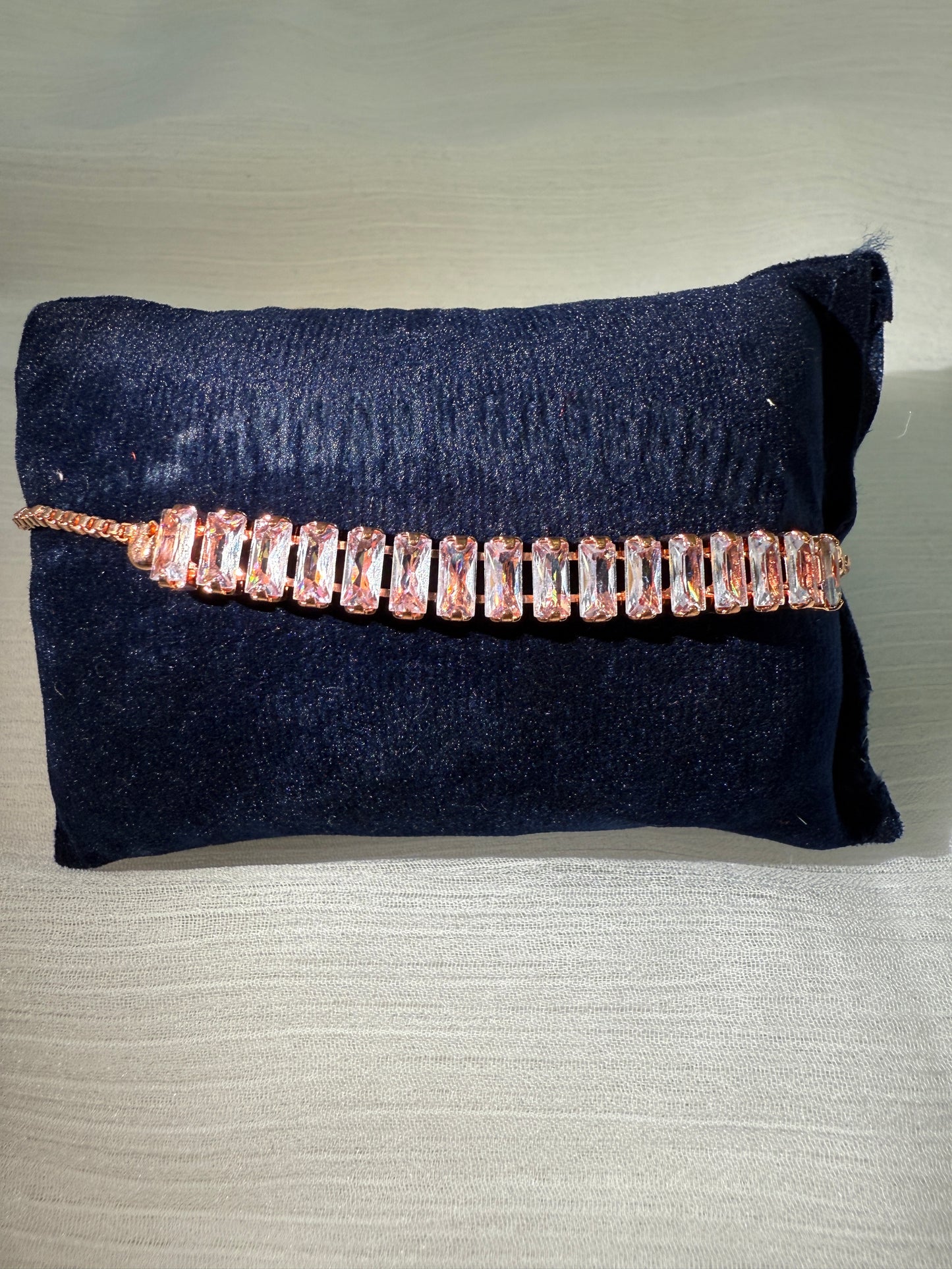 Zircon Rose Gold-Plated Breacelet