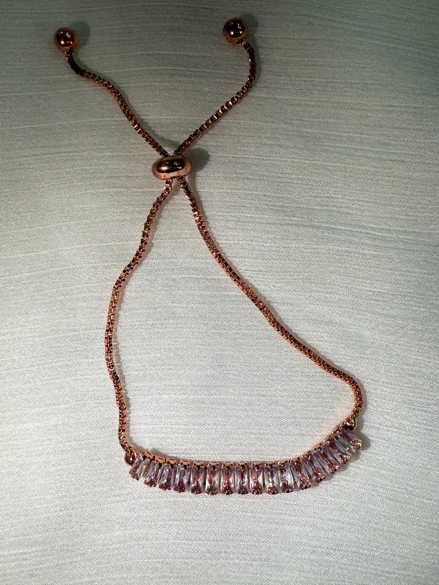 Zircon Rose Gold-Plated Breacelet
