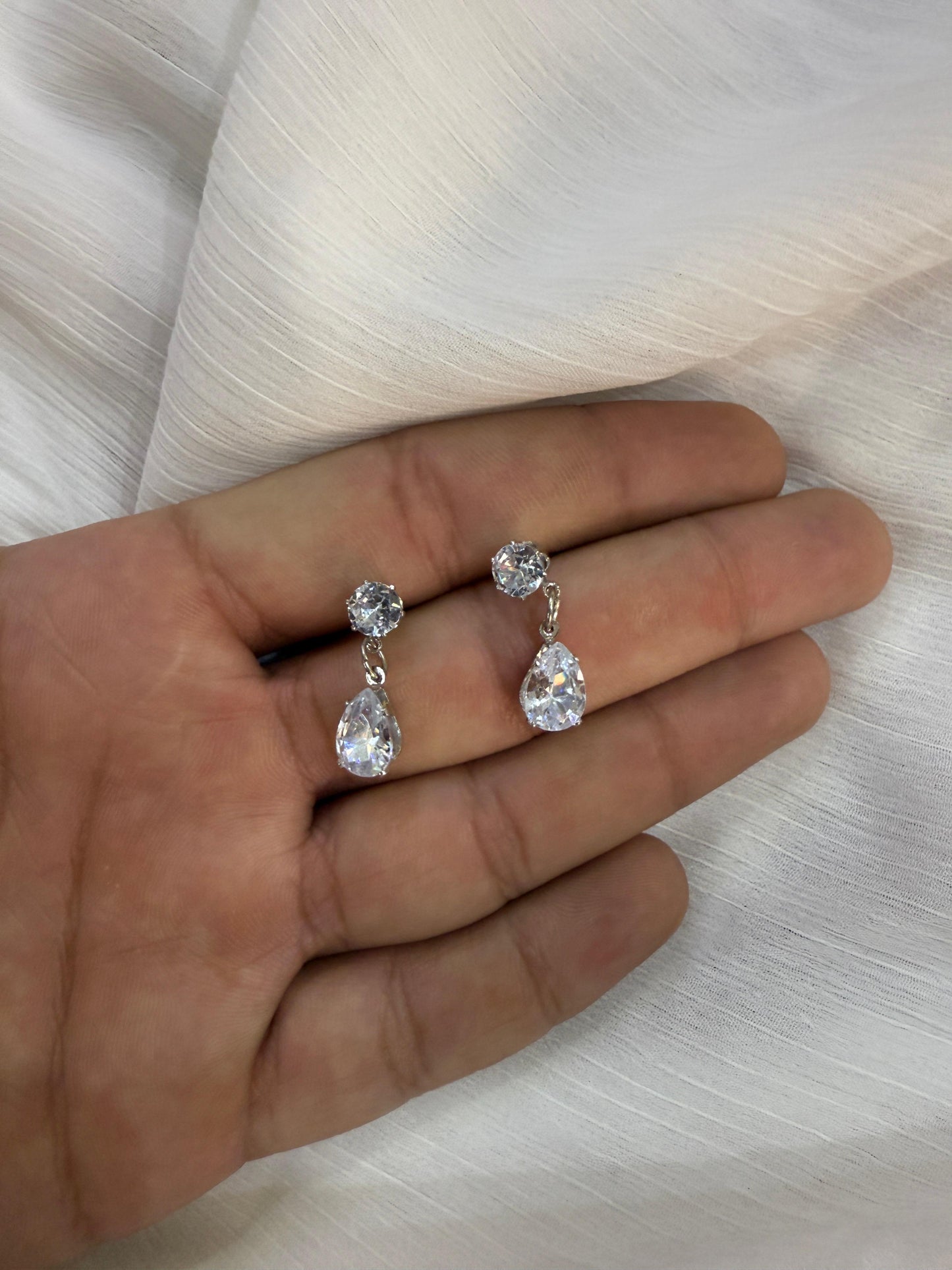 Zirconia Earrings (2 Pair)