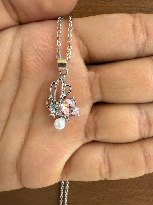 Butterfly Heart Pendant