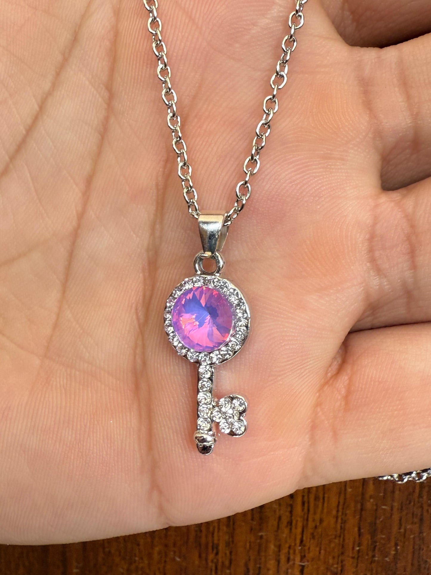 Key Crystal Pendant