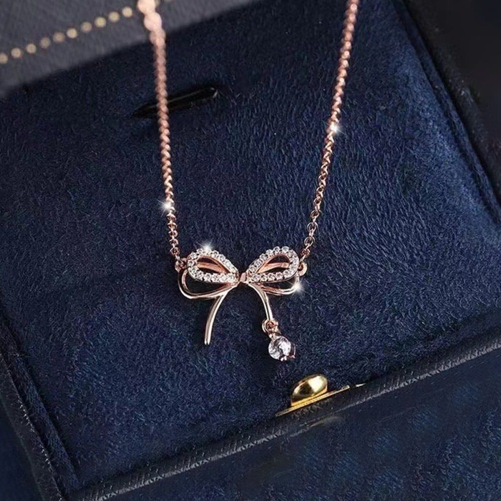 Infinity Shape Korean Pendant (Rose Gold)